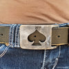 spade rectangle belt buckle