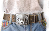 dog belt buckle - Outlaw Doggy Holmes in Square