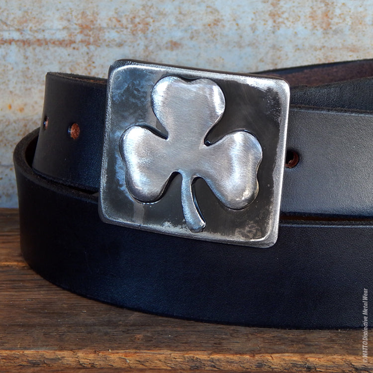 shamrock belt buckle