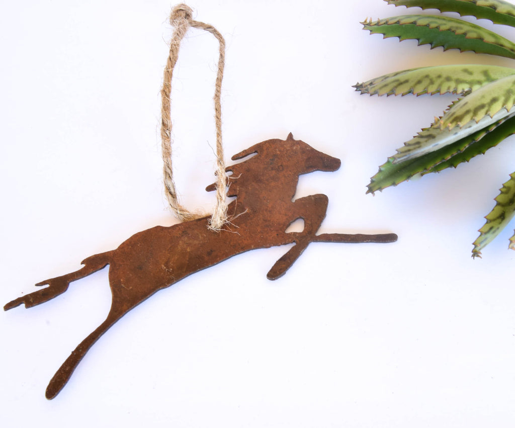 wild running horse ornament