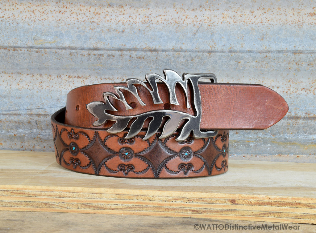 leaf belt buckle – Metal Belt Buckles, Accessories & Home Decor by WATTO  Distinctive Metal Wear