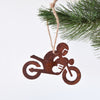 motorcycle rider ornament