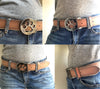 paw print belt buckle