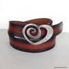 spiral heart belt buckle